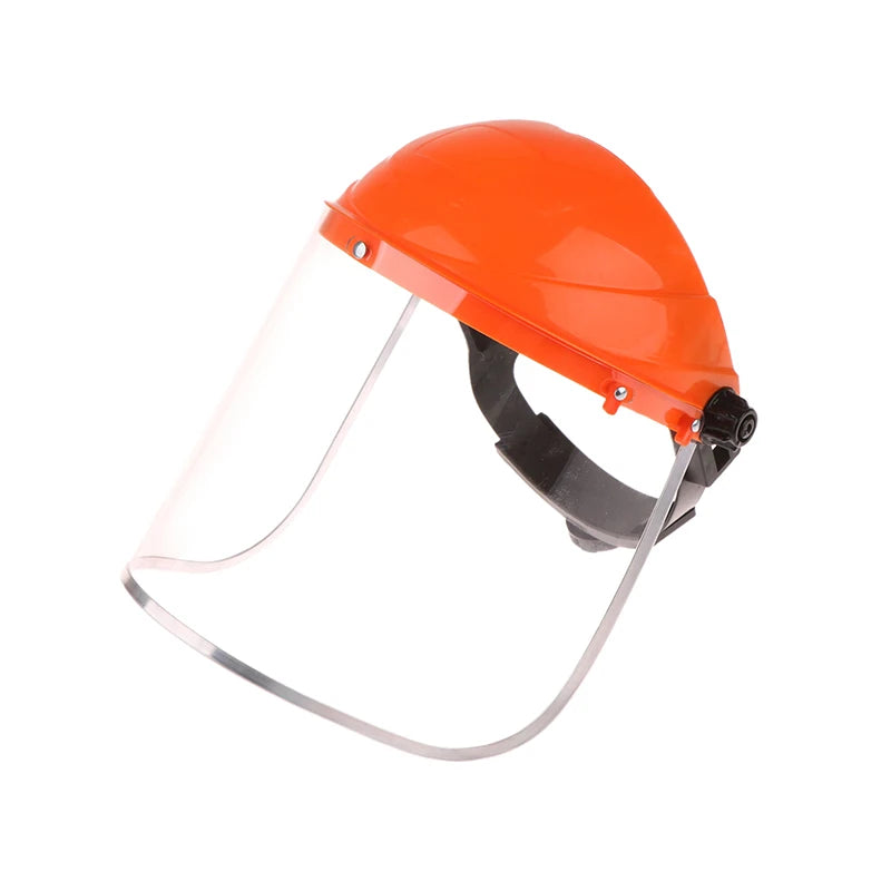 Protective Mask Adjustable Transparent PVC Anti-Saliva Dustproof Faces Shields Screen Spare Visors Eye Protection Face Mask Oasis Select Orange