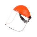 Protective Mask Adjustable Transparent PVC Anti-Saliva Dustproof Faces Shields Screen Spare Visors Eye Protection Face Mask Oasis Select Orange