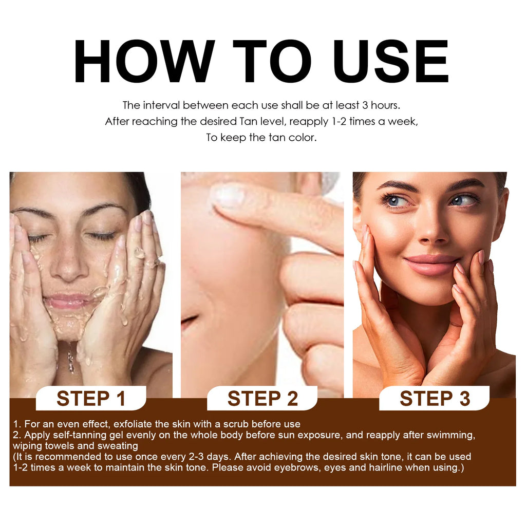 Self-Tanning Cream UV Protection – Sunless Bronzer Body Lotion Self Tanning Cream Oasis Select