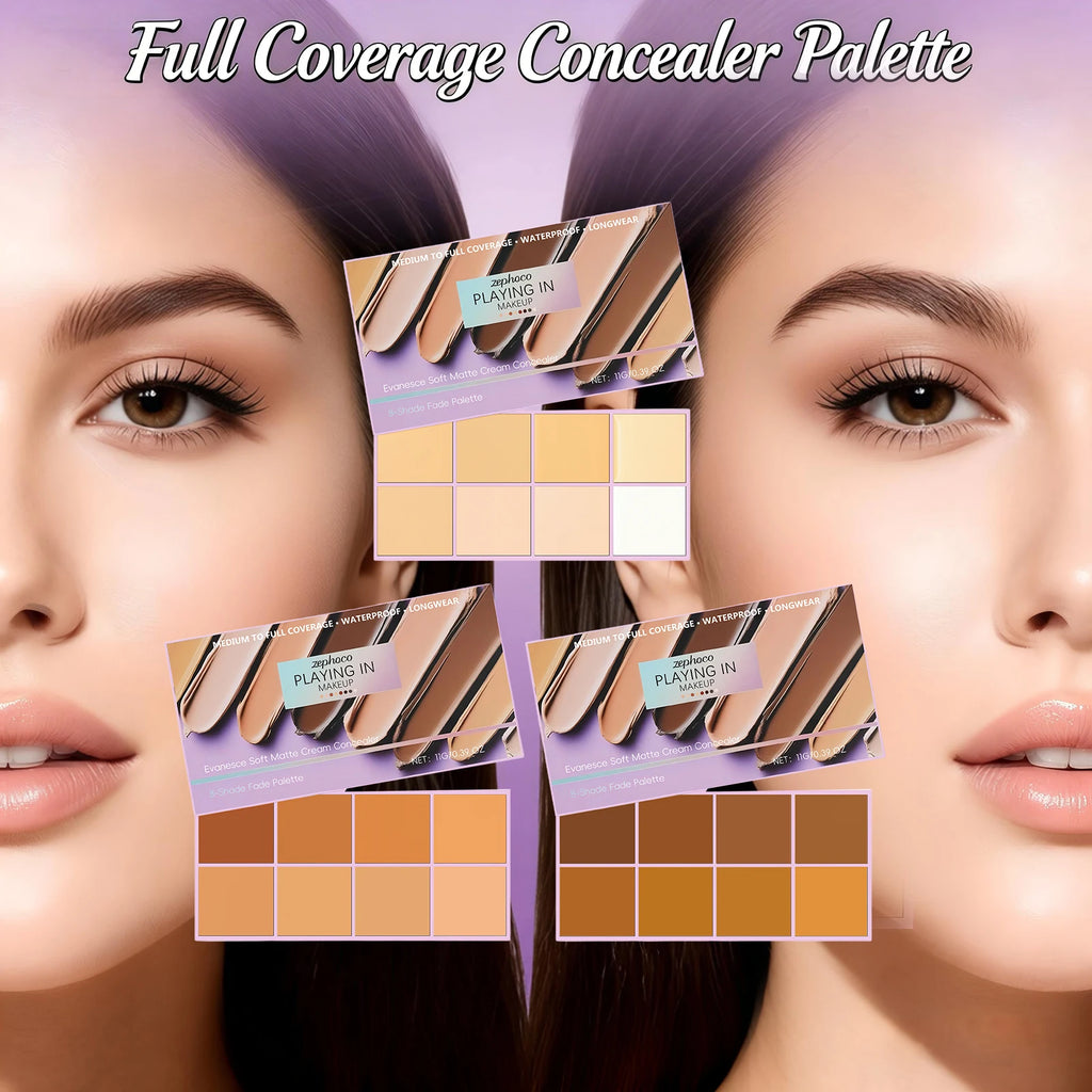 Soft Matte Cream Concealer High Coverage Cover Facial Spots, Acne Scars, Freckles and Tear Troughs Long Lasting Makeup Cosmetics Oasis Select