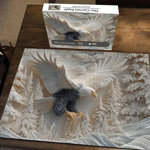 3D Majestic Eagle Jigsaw Puzzle Personalized Picture Puzzle DIY Wall Art Decor For Living Room Bedroom Handmade Gifts Oasis Select