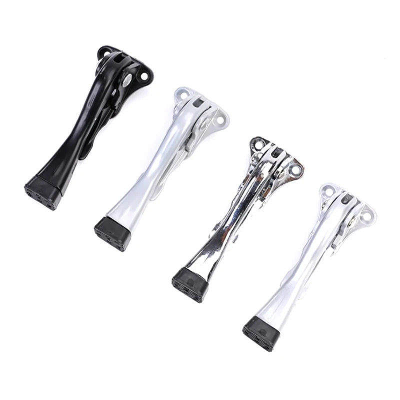 Heavy Duty Zinc Alloy Floor Door Stop with Adjustable Rubber Tip
