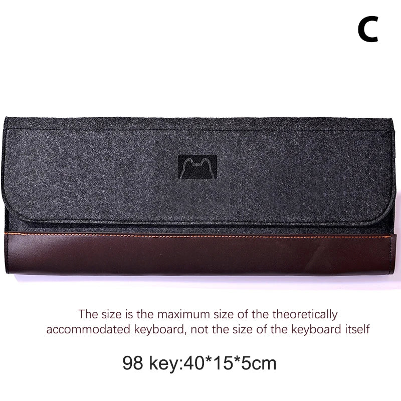 PU Felt Keyboard Carrying Case Bag | Dustproof Storage