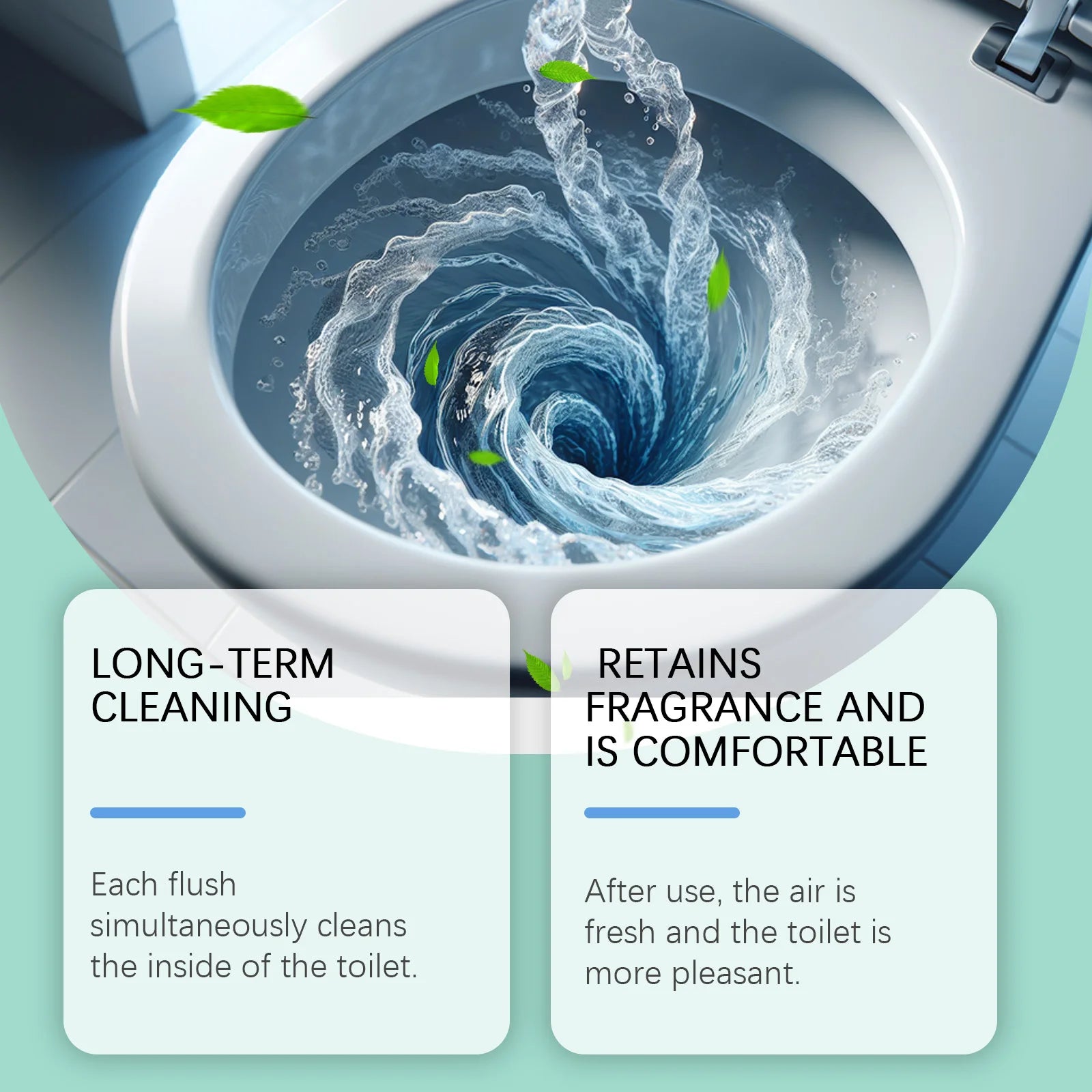 Jue Fish Automatic Toilet Bowl Cleaner – Tank Tabs 120g Toilet Tank Cleaner Oasis Select