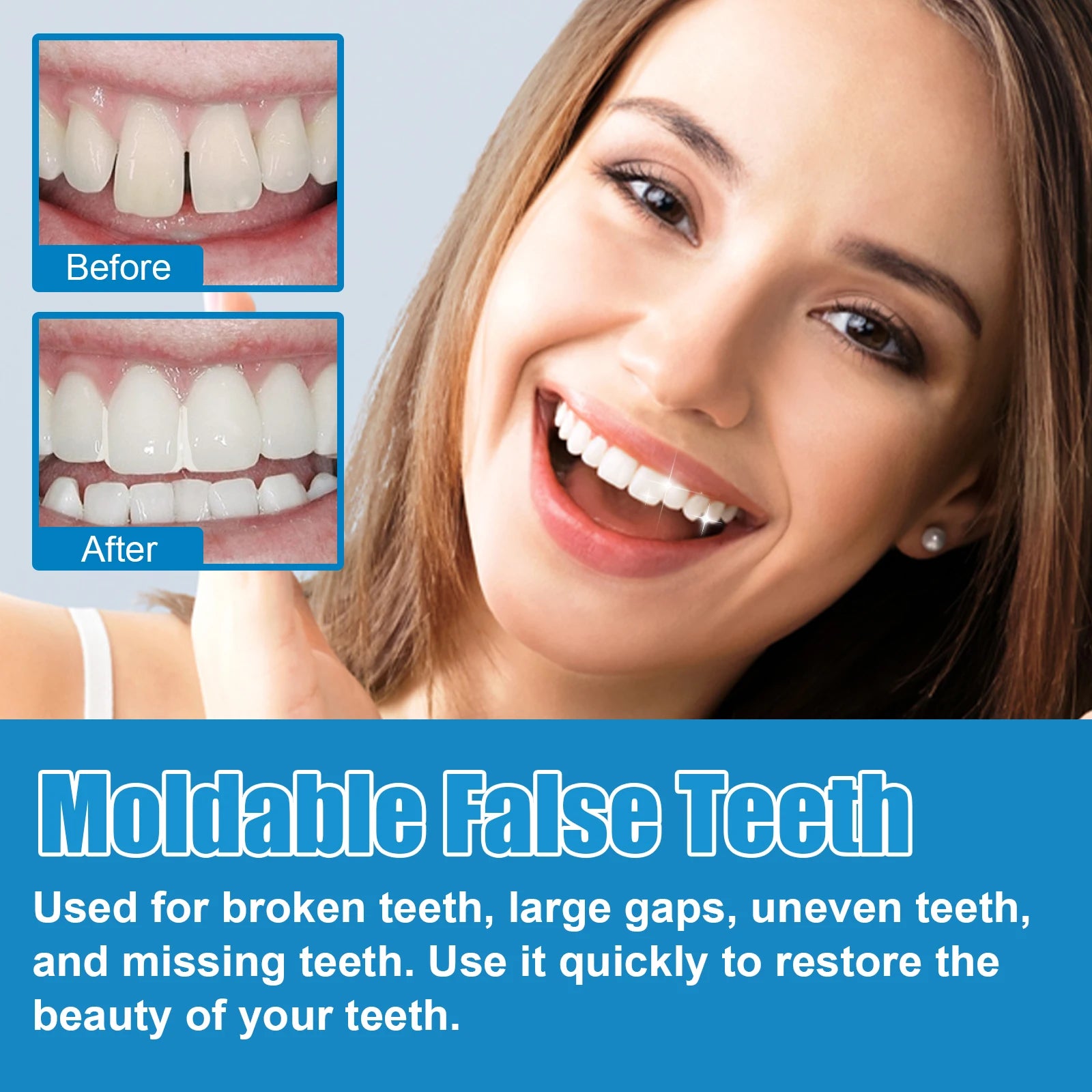 Moldable Tooth Gel Kit – Vampire Teeth & Gap Filler for Cosplay Cosmetic Dental Kit Oasis Select