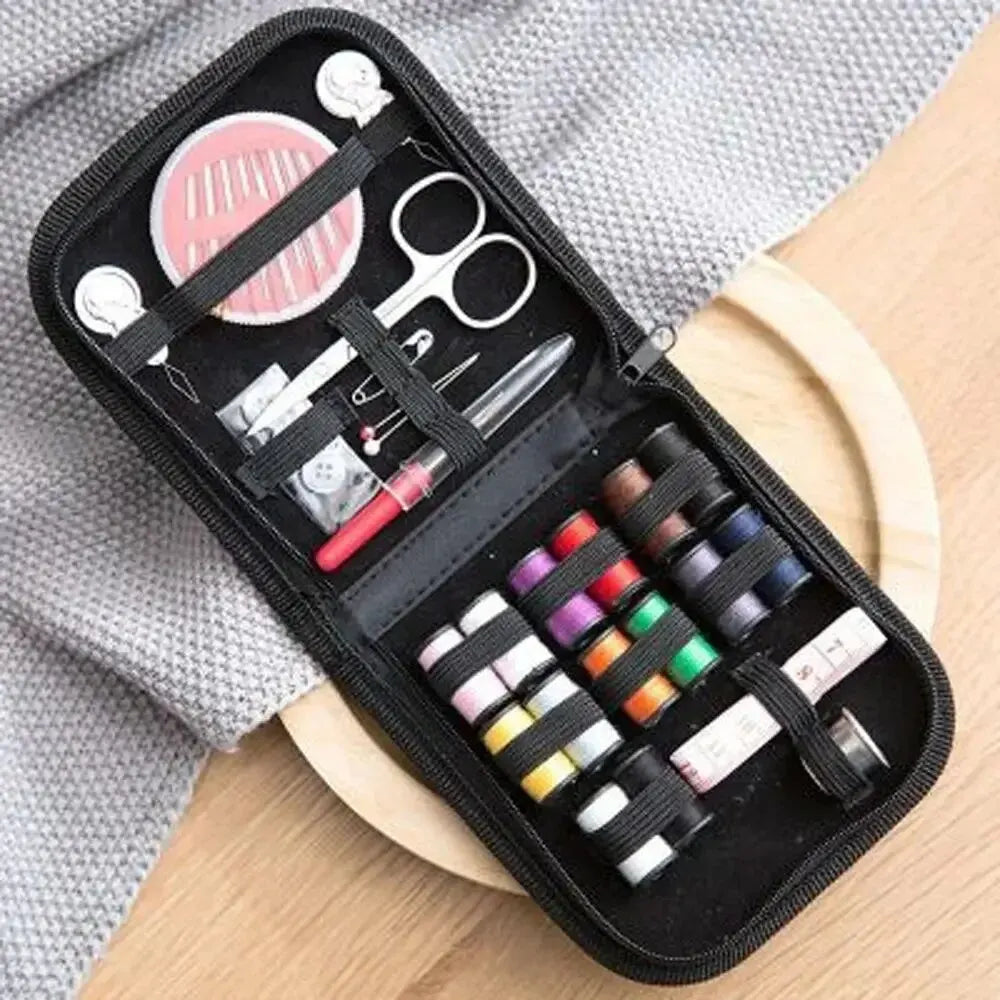 12 Needle Portable Mini Travel Household Sewing Box Set Sewing Kit Storage Bags Sundries Organizer Home Tools Oasis Select