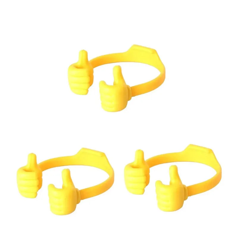 1/3/5pcs Cell Phone Stand Holder Lazy Holder Universal Flexible Bracket Tablet Phone Stand For IPhone 17 Samsung Xiaomi Huawei Oasis Select 3pcs yellow