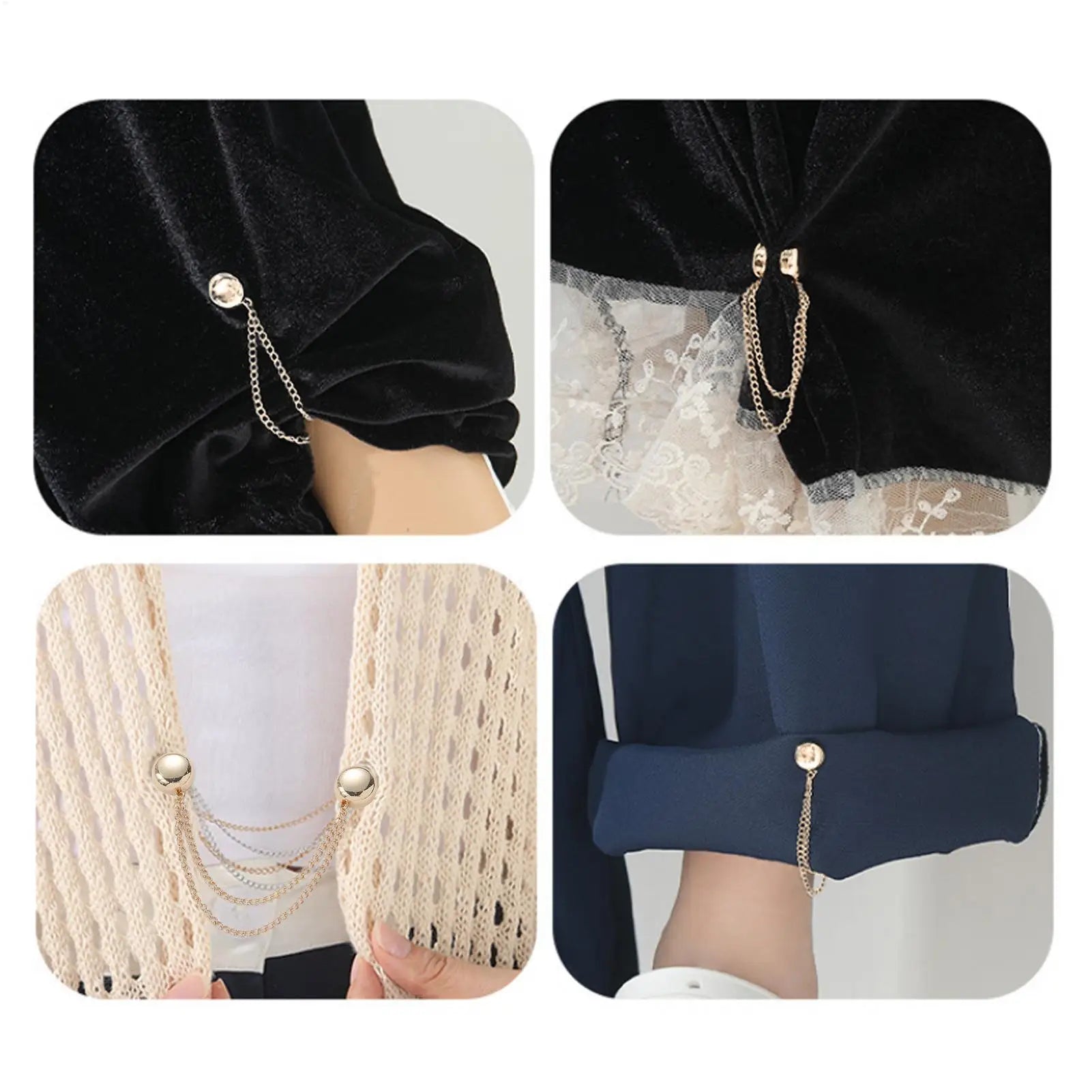 Shirt Clips for Women Clothing Multi-Function Magnetic Shirt Clips Women Accessories for Front Trouser Blouse Pocket Pants Tops Oasis Select