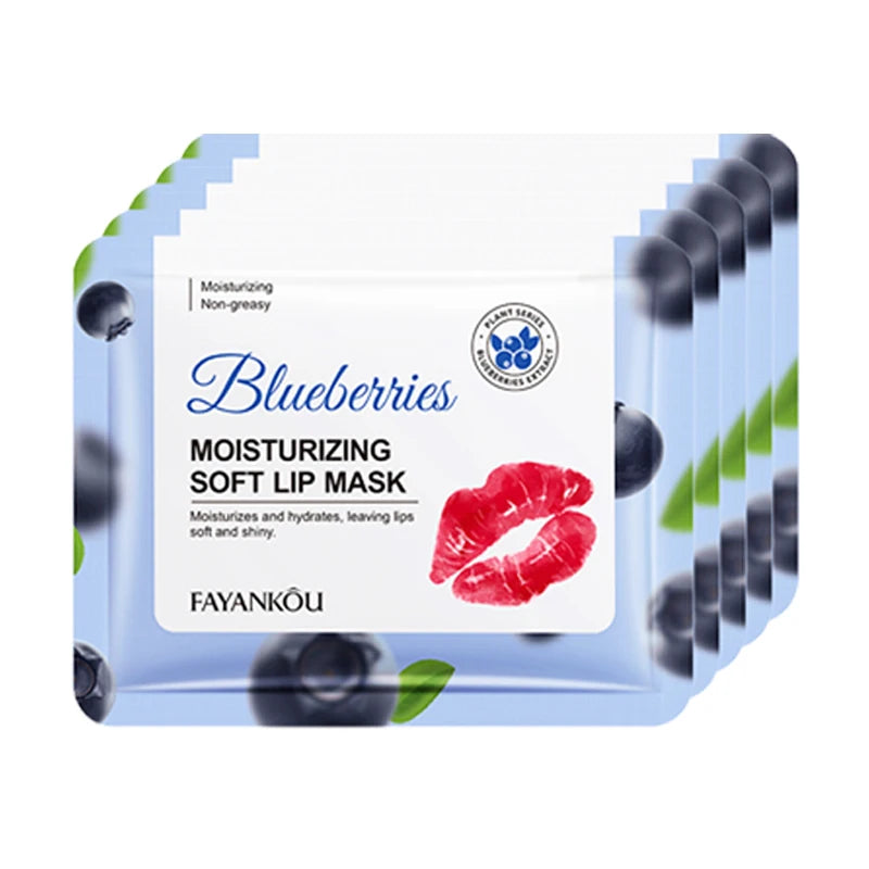Crystal Collagen Lip Mask – Hydrating & Plumping Patches Collagen Lip Mask Oasis Select Blueberry 5pcs