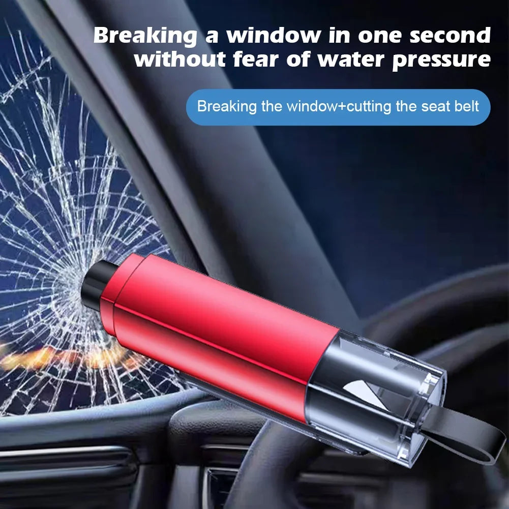 2-in-1 Car Emergency Glass Breaker & Seat Belt Cutter Tool
