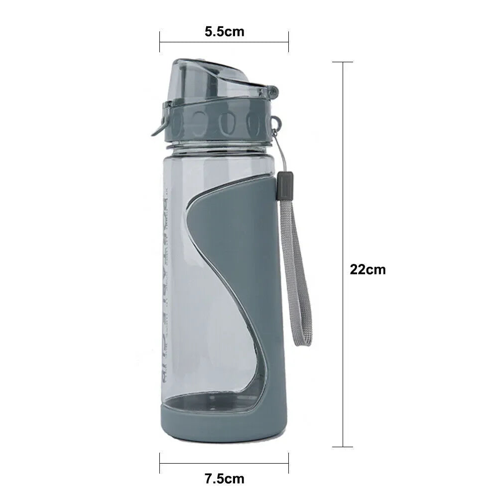 500ml Portable Sports Water Bottle Plastic Outdoor Gym Travel Drinks Mugs Clear Leakproof Drinking Bottle Water Bottles Oasis Select