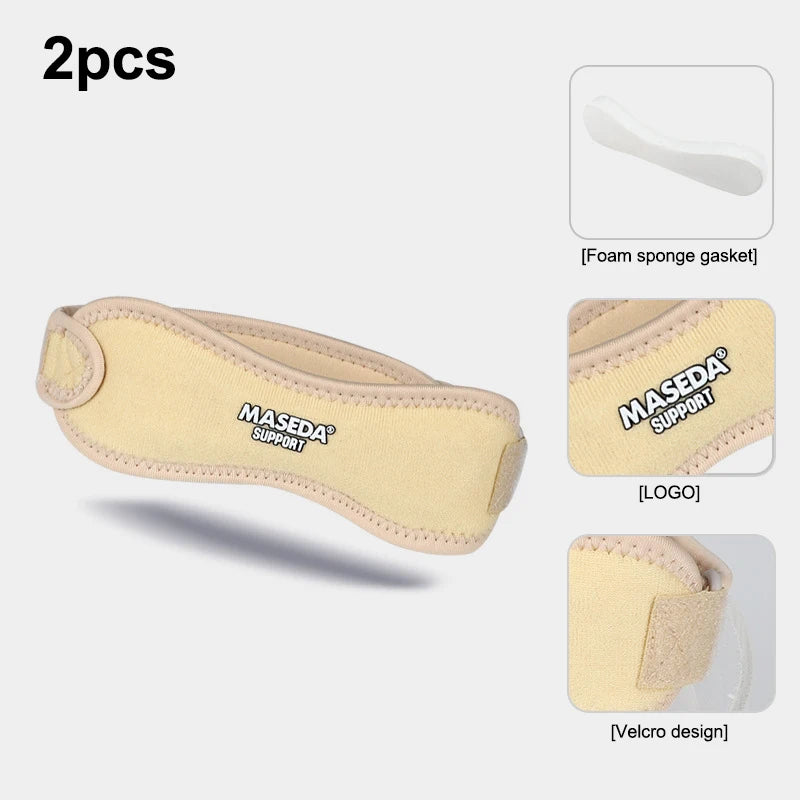 Adjustable Patellar Knee Strap – Running, Hiking & Sports Knee Support Strap Oasis Select Beige 2pcs