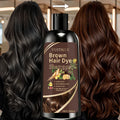YUITIKUE Brown Hair Dye Shampoo – 4-in-1 Gray Coverage 100ml
