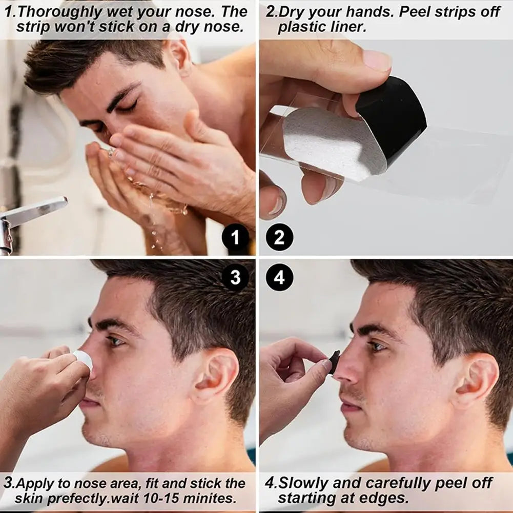 Men Blackhead Pore Strips,(10/30/50 Counts) Blackhead Remover-Deep Cleansing Charcoal Strips for Face Nose Pores Pore Tightening Oasis Select