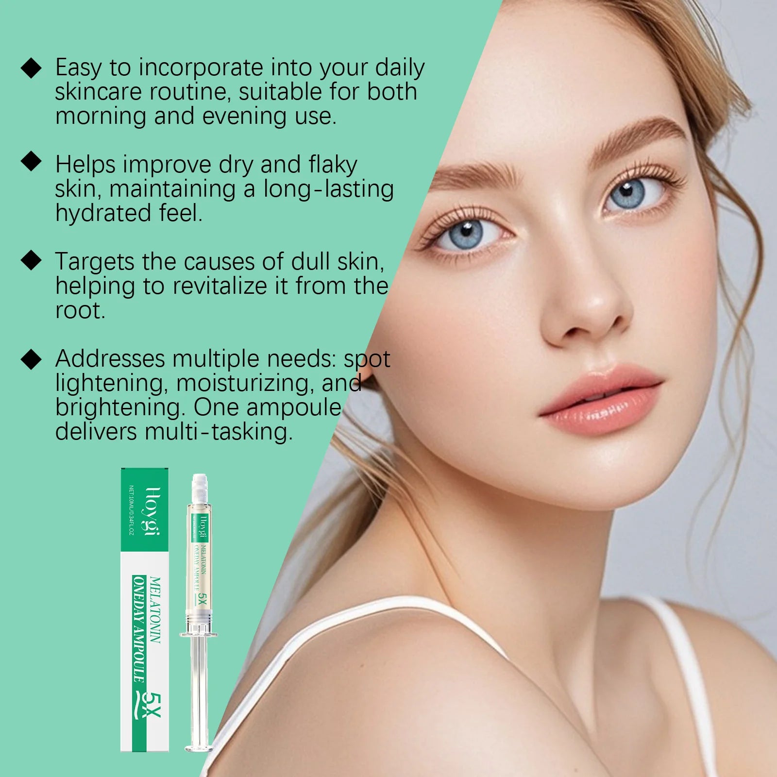 Brightening and Hydrating Facial Serum for Dull Skin Reduces Dark Spots Improves Skin Radiance Moisturizes and Locks Hydration Oasis Select
