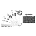 Stainless Steel Measuring Spoon Set – Engraved Scale Baking