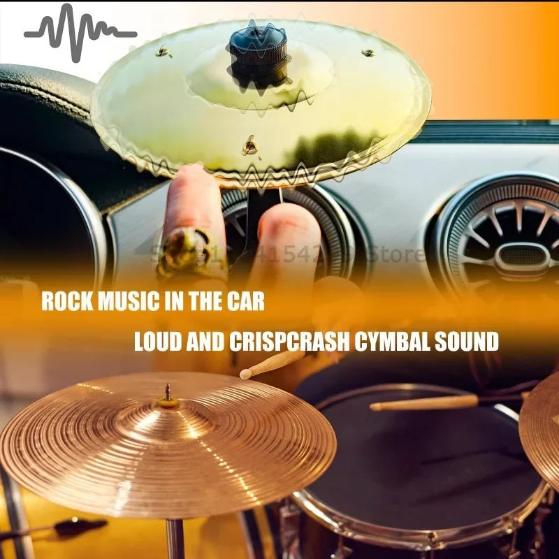1/2/3PCS Hand-shooting Car Crash Cymbal Universal Auto Air Ventilation Port Clip-On Mini Drum Cymbals for All Types of Vehicles Oasis Select
