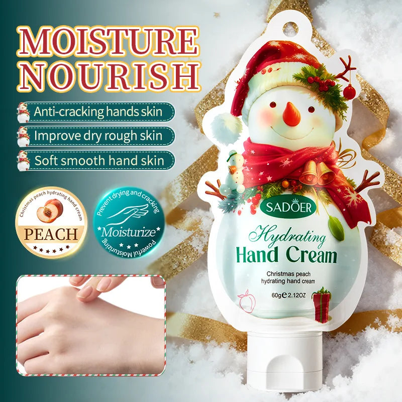 Rice Hand Cream Volumizing Rejuvenating Nourishing Moisturizing Refreshing Non-Greasy Hand Care Cream 30g Oasis Select Peach