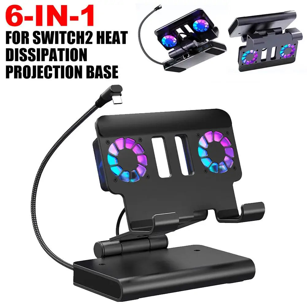 6-in-1 Nintendo Switch 2 Dock – 4K@144Hz & 100W PD Charging