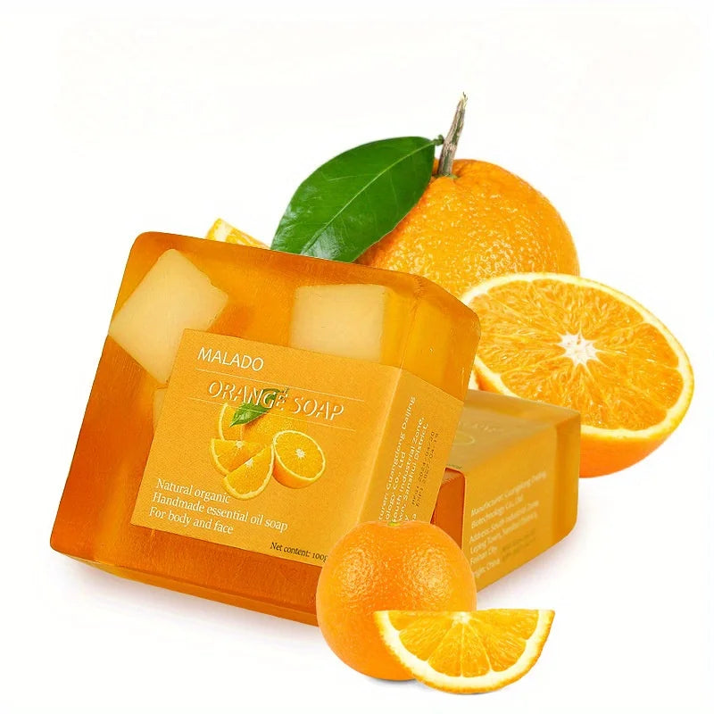 3.520Z Vitamin E, Sweet Orange Essential Oil Soap, Deep Cleansing Handmade body and face soap, fresh and sweet Oasis Select Three packs