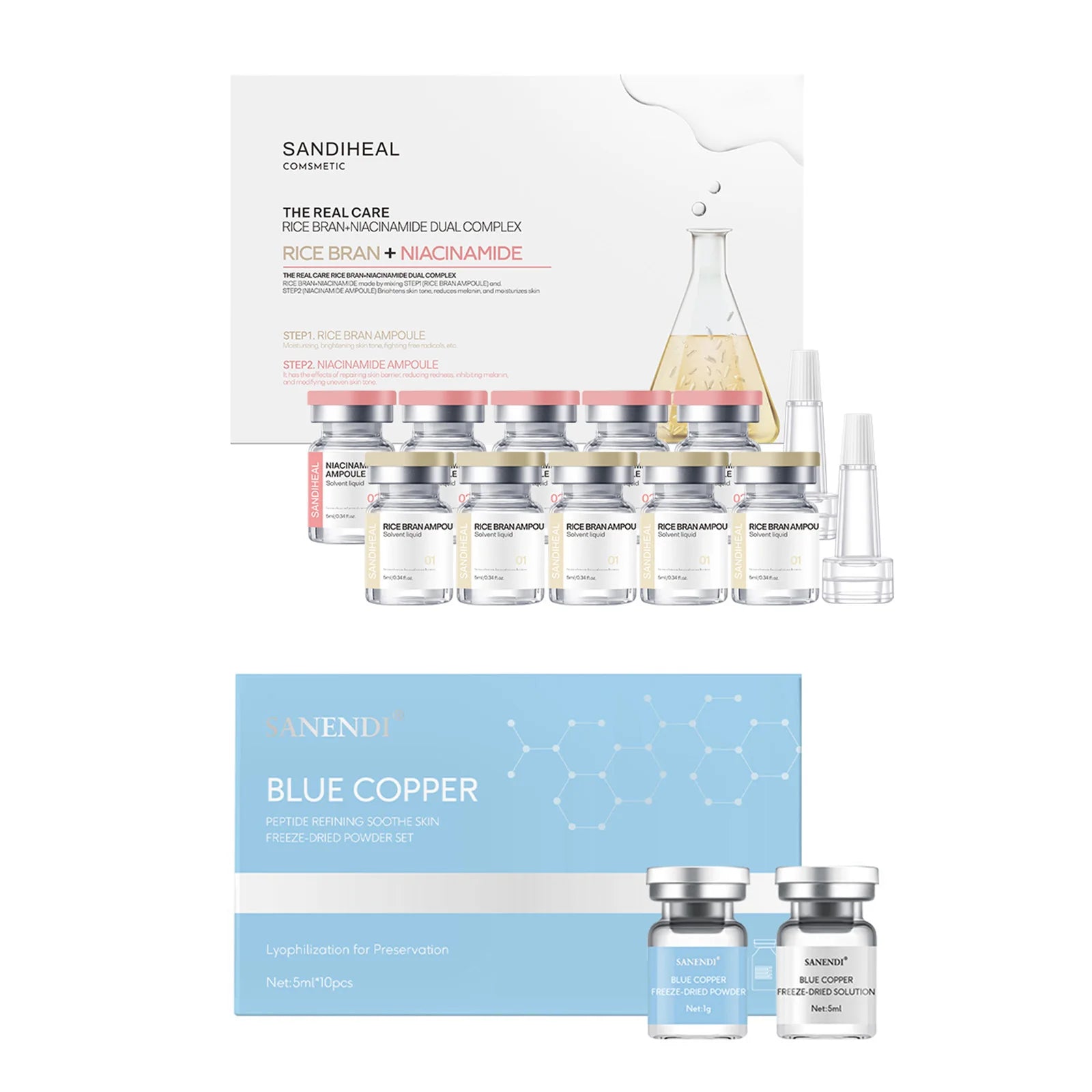 Sanendi Copper Peptide Hyaluronic Acid Serum – 10 Vials