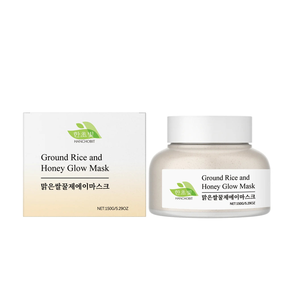 Rice & Honey Mask: Gentle Hydrating, Moisturizing & Exfoliating Leave-On Clay Mask for Facial Care Oasis Select 150g