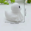 Cute Halloween Decor Ghost Duck Figurine 3D Printing Mini Ghost Duck Sculpture Tabletop Ornaments for Bedroom in-vehicle Display Oasis Select Strange Duck