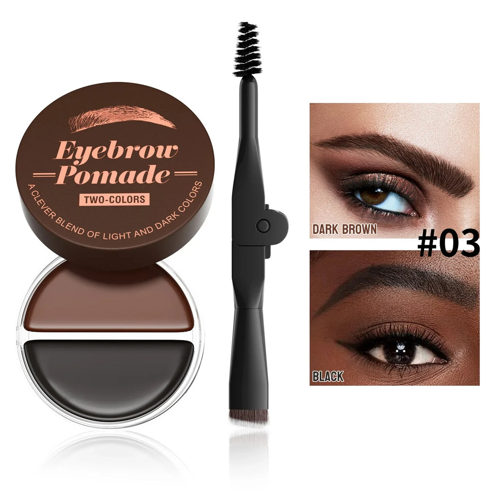 Hello Kiss 2-in-1 Two-Color Eyebrow Cream | Waterproof & Long Lasting