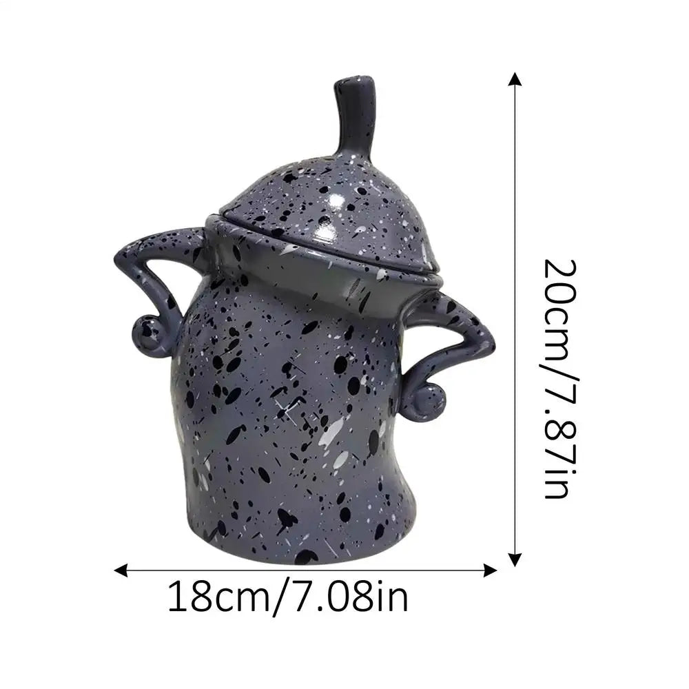Canister With Attitude Creative Akimbo Cup Mugs Food Jars for Kitchen Storage Container with Airtight Lid Christmas Decoration Oasis Select F