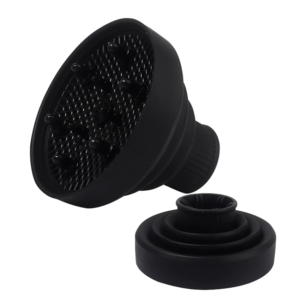 Silicone Hair Dryer Hood Diffuser – Universal Fit Attachment Hair Diffuser Attachment Oasis Select KS04-blace-02