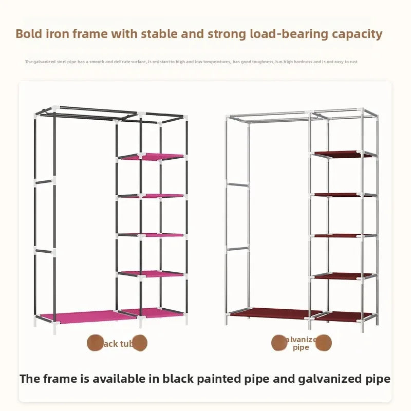 Multi-functional Simple wardrobe storage Firm and durable storage Stylish, simple and mical non-woven wardrobe Durable Oasis Select