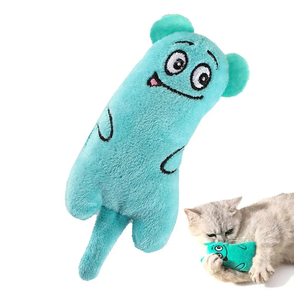 Catnip Plush Cat Toy – Cartoon Expression Crinkle Mouse