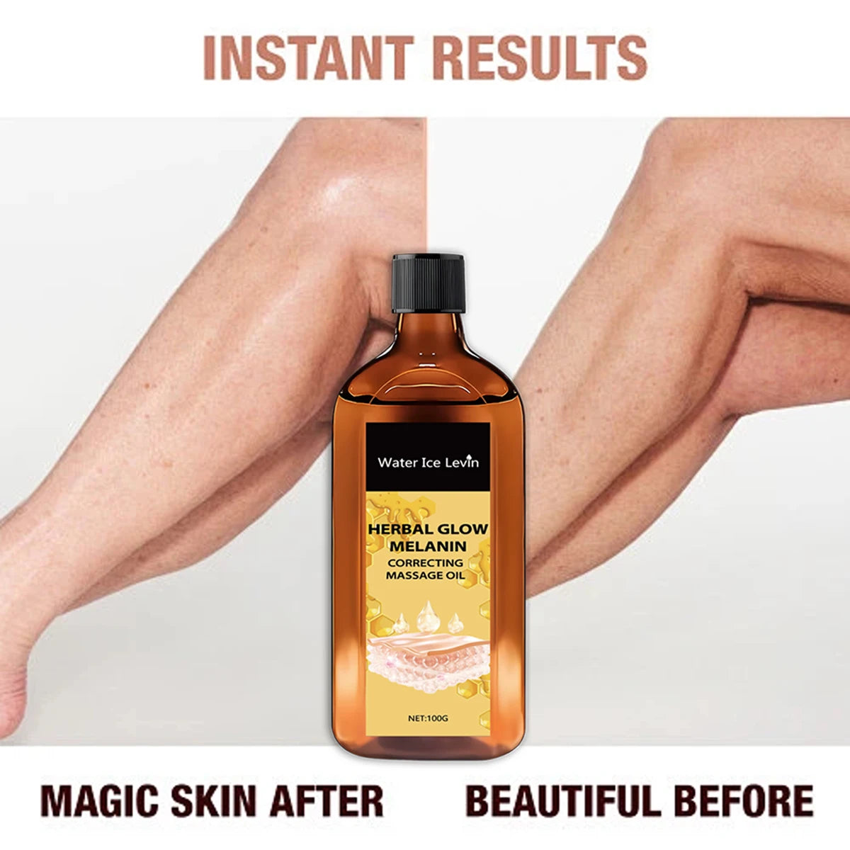 Herbal Glow Melanin Correcting Oil – Bee Venom & Vitamin C Brightening Face Oil Oasis Select
