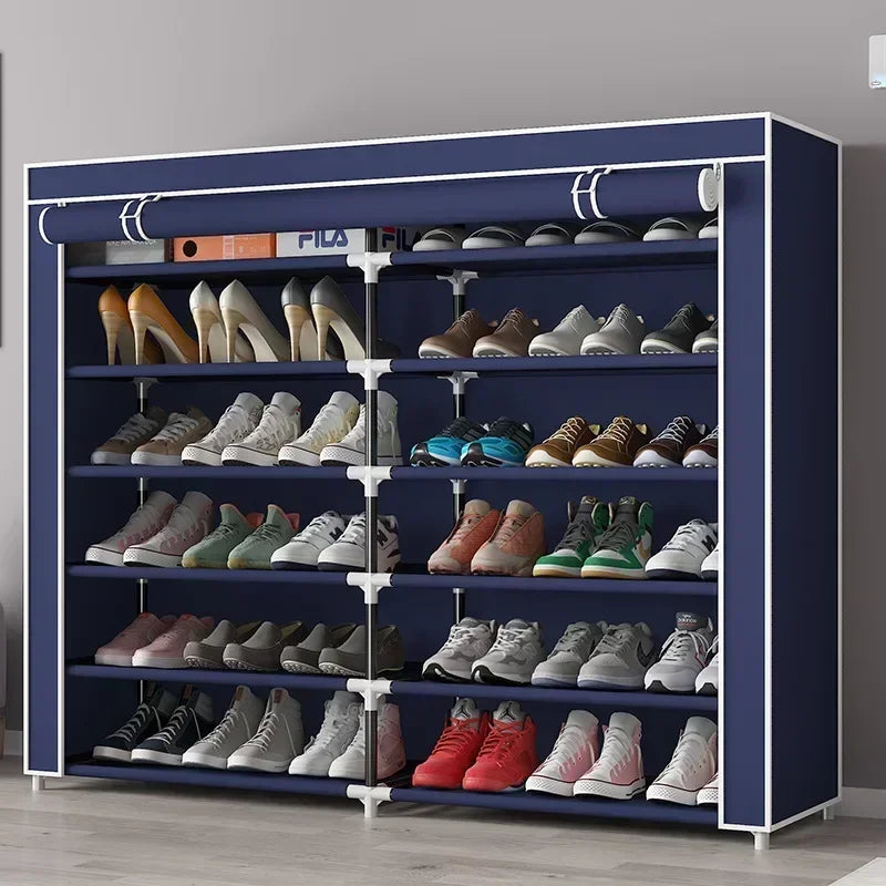 Multi-functional Foreign trade simple household shoe storage rack large space dustproof simple shoe rack Durable Oasis Select