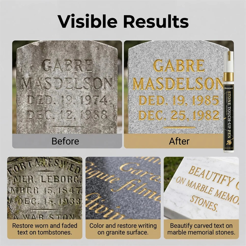 Tombstone Marker Pen – Waterproof Permanent Ink for Stone