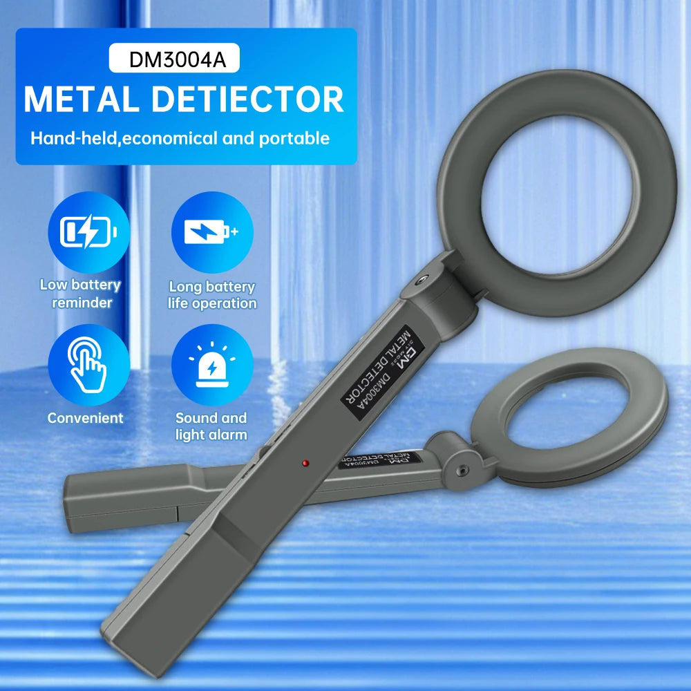 Portable Metal Detector Collapsible Handheld Metal Detector Waterproof High Precision Detection Beeping Alarm Oasis Select Default Title
