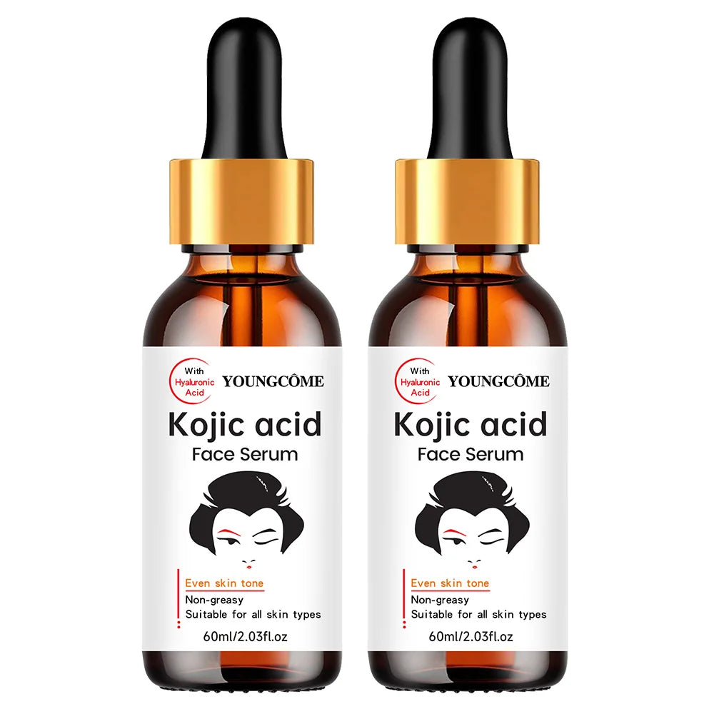 YOUNGCOME Kojic Acid Face Serum 2-Pack – Brightening Dark Spot Brightening Face Serum Oasis Select 60 AND 60ML