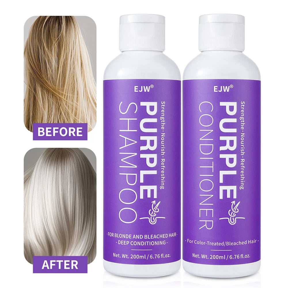 Purple Shampoo & Conditioner Set – Blonde, Gray & Color-Treated Purple Shampoo Set Oasis Select Nourishing