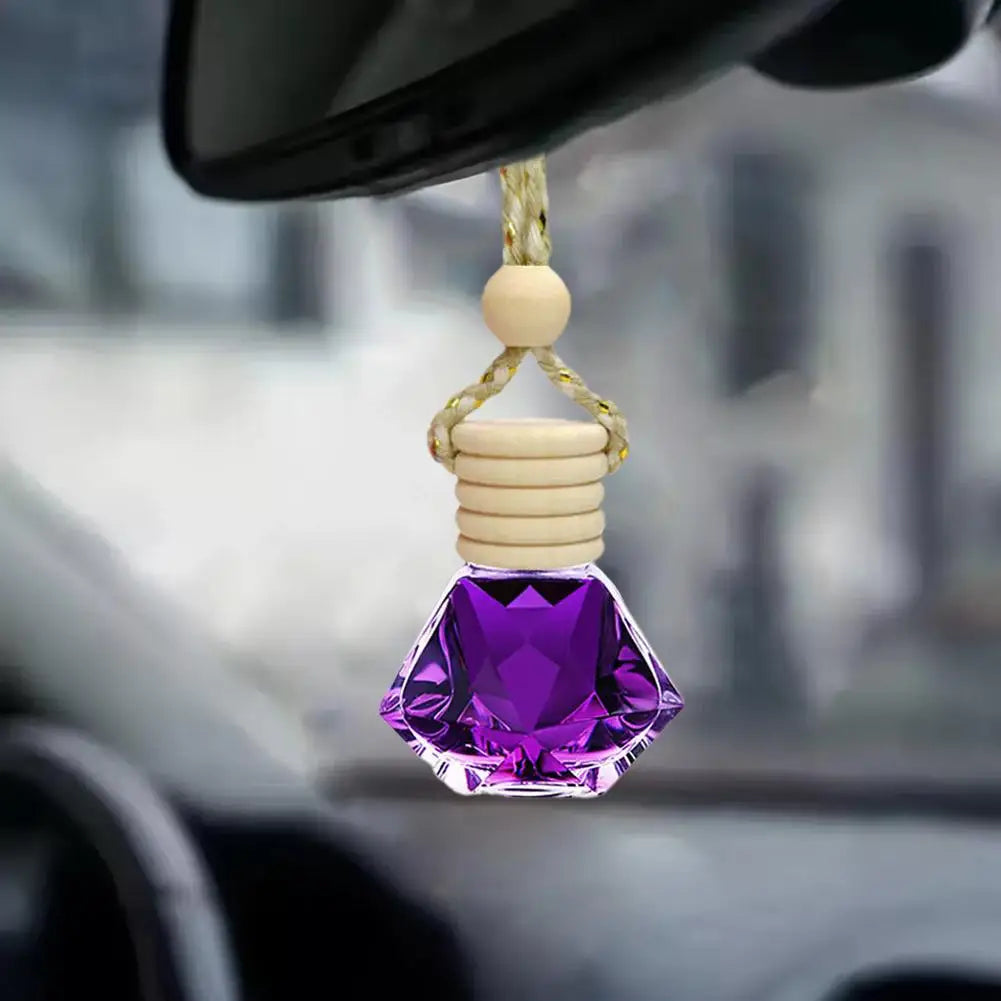 7ml Car Hanging Bottles Perfume Aromatherapy Refillable Air Freshener Diffuser Oil Fragrance Bottle Vehicle Auto Sapper Pendant Oasis Select