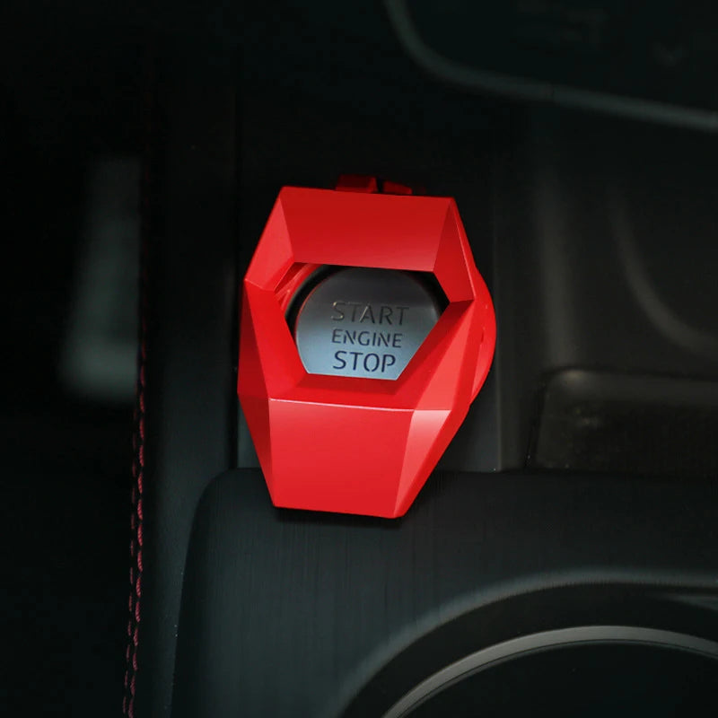 New Car Engine Start Stop Switch Button Cover Decorative Auto Accessories Push Button Sticky Cover Car Interior Car-Styling Oasis Select Style4