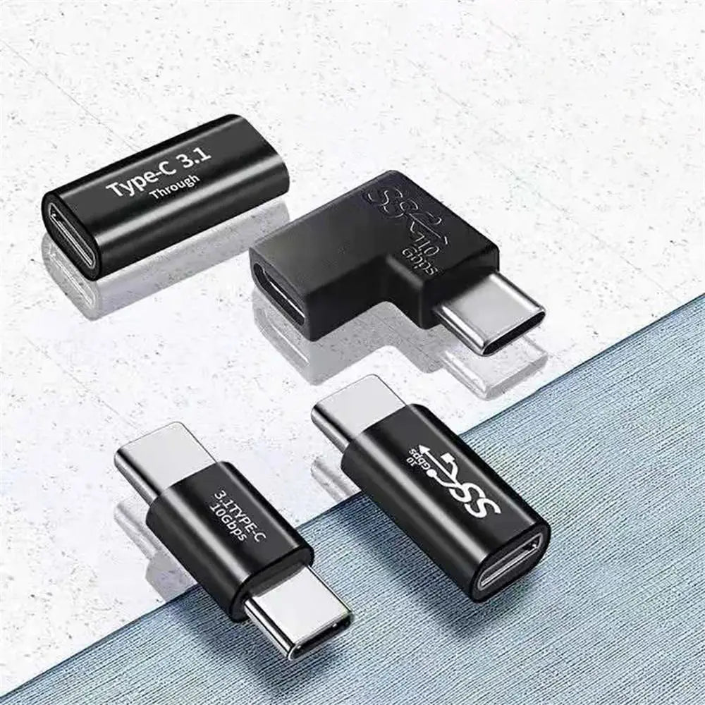 USB Type C Adapter Female to Female 10GBbps Portable Charge Adapter Fast Charging Type-C Extension Cable for Phone Tablet Oasis Select