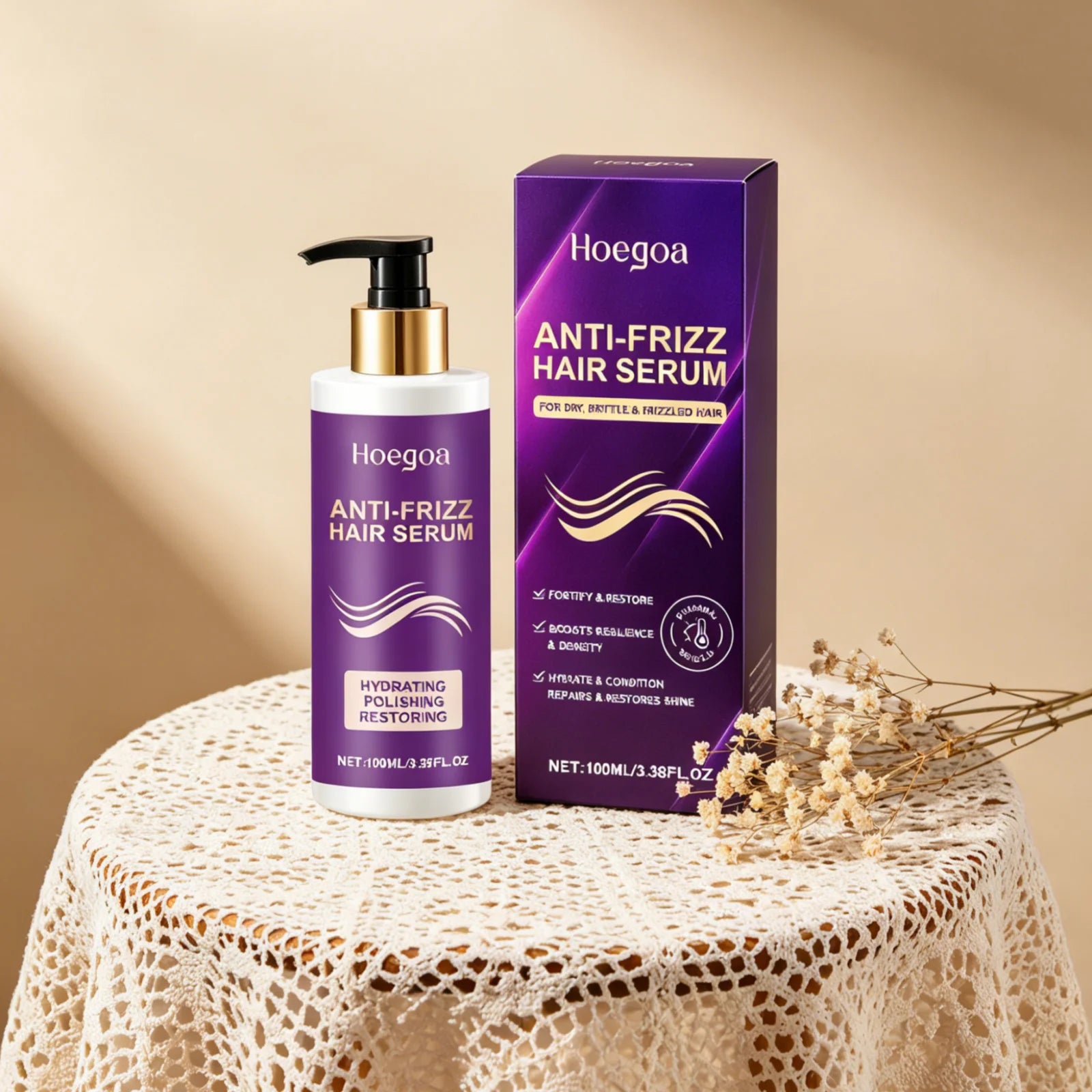Hoegoa Hydrating Hair Serum – Deep Nourish & Frizz Control Hair Care Serum Oasis Select
