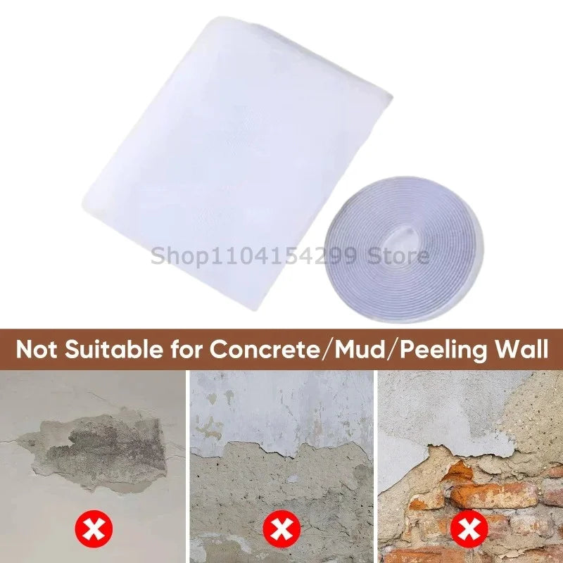 Self Adhesive Fine Mosquito Net Repair Tape Polyester Mosquito Net Window Mosquito Nets with Easy Installation Invisible Mesh Oasis Select