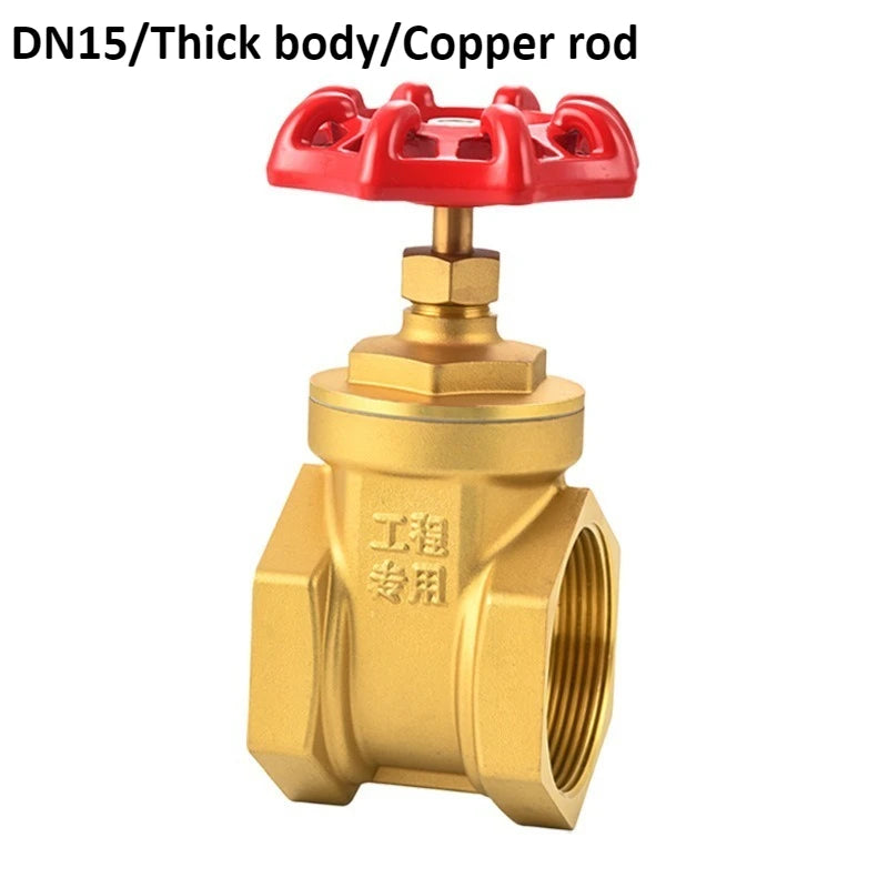 1/2 "3/4" 1 "bidirectional Brass Gate Valve Manual Water Meter DN15 20 25 32 40 50 Water Valve Internal Thread Switch Valve Oasis Select DN15 Thick and Copper rod