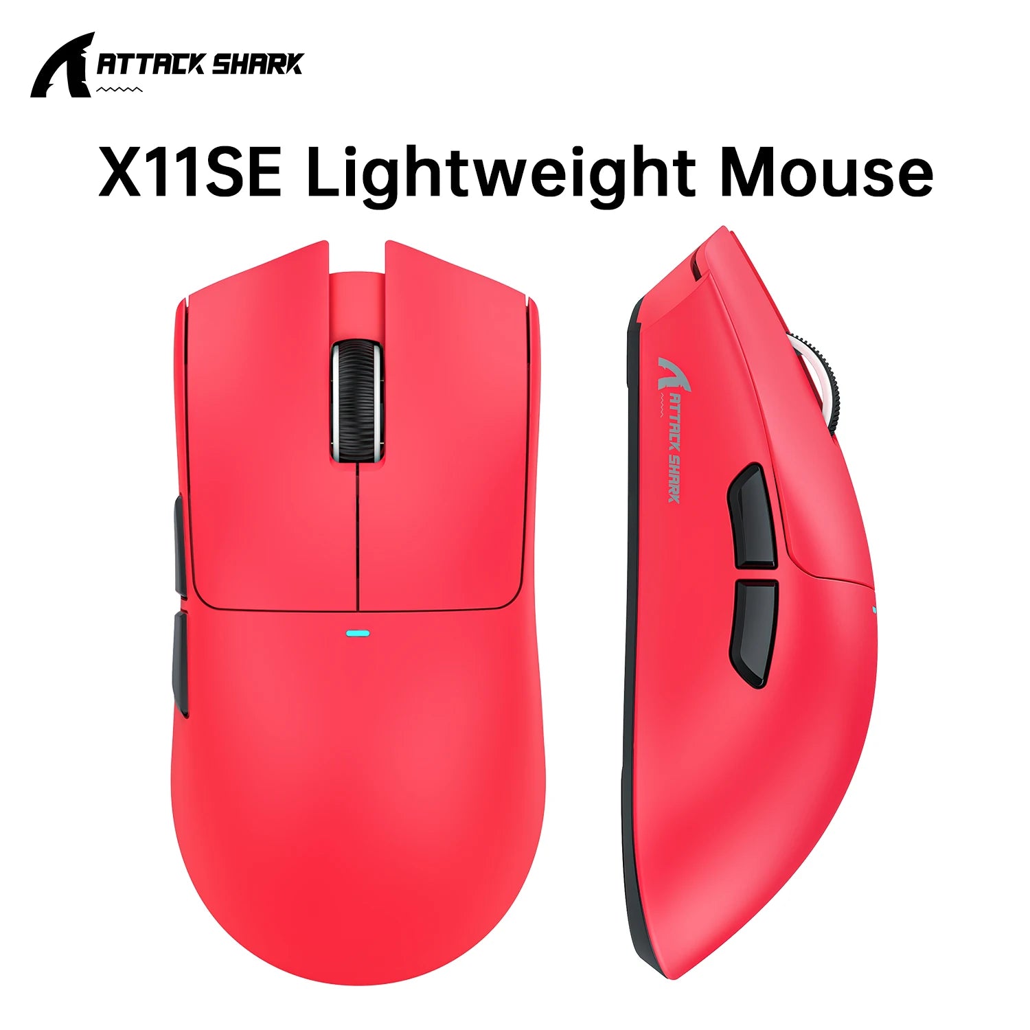 ATTACK SHARK X11 SE Wireless Tri-mode Gaming Mouse 59g Light,22000 DPI,PixArt PAW3311 Sensor,BT/2.4G/Wired,2000W Clicks Oasis Select