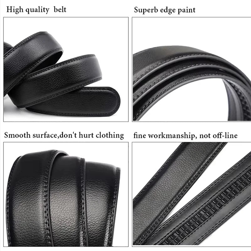 Men's quality belt, luxury belt, black men's automatic buckle, jeans men's belt, suit belt Oasis Select