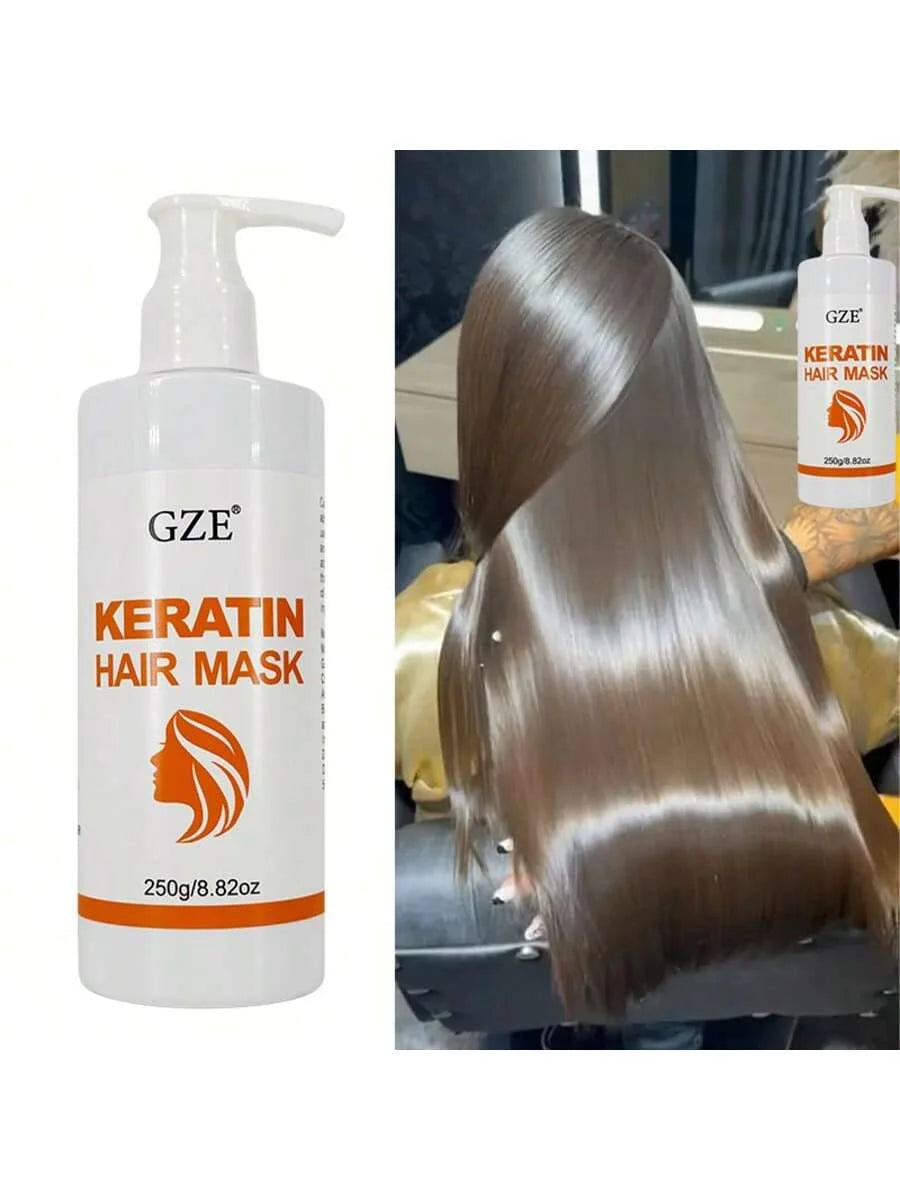 GZE Keratin Hair Mask – Frizz Control, Hydration & Heat Protection