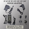 AC 110V 220V TO DC 5V 6V 8V 9V 12V 13V 15V 24V 2A 1A 5A Power Adapter Supply Charger AC TO DC Power Adapter Supply For LED Strip Oasis Select 15V 2A EU Plug