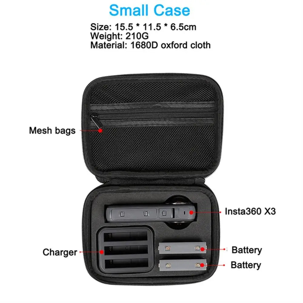 Waterproof For Insta360 Storage Case Shockproof Large Medium Small For Insta360 Carrying Bag For Insta360 Handbag Oasis Select