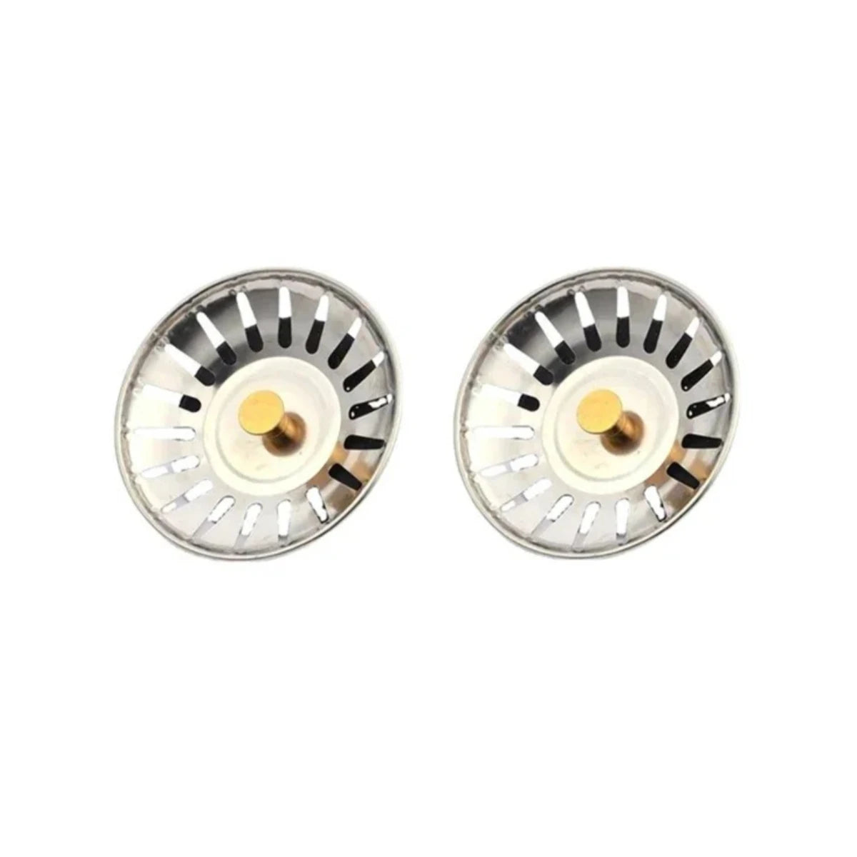 2pcs Kitchen Sink Strainer Stoppers and 1pc Sink Cleaning Cloth, Drain Plug, Sink Filter, Kitchen Floor Drain Tool Oasis Select Gold-Set3